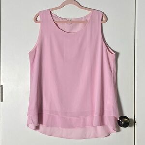 Jouica Pastel Pink Layered Tank Top Size XXL